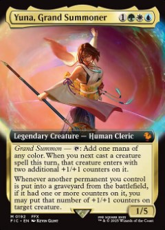 Yuna, Grand Summoner Final Fantasy Commander decks Bordless